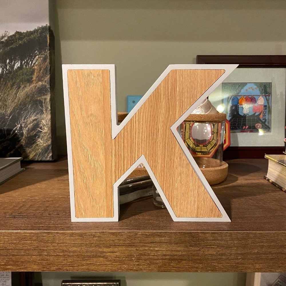 NWOT Wood Letter K
